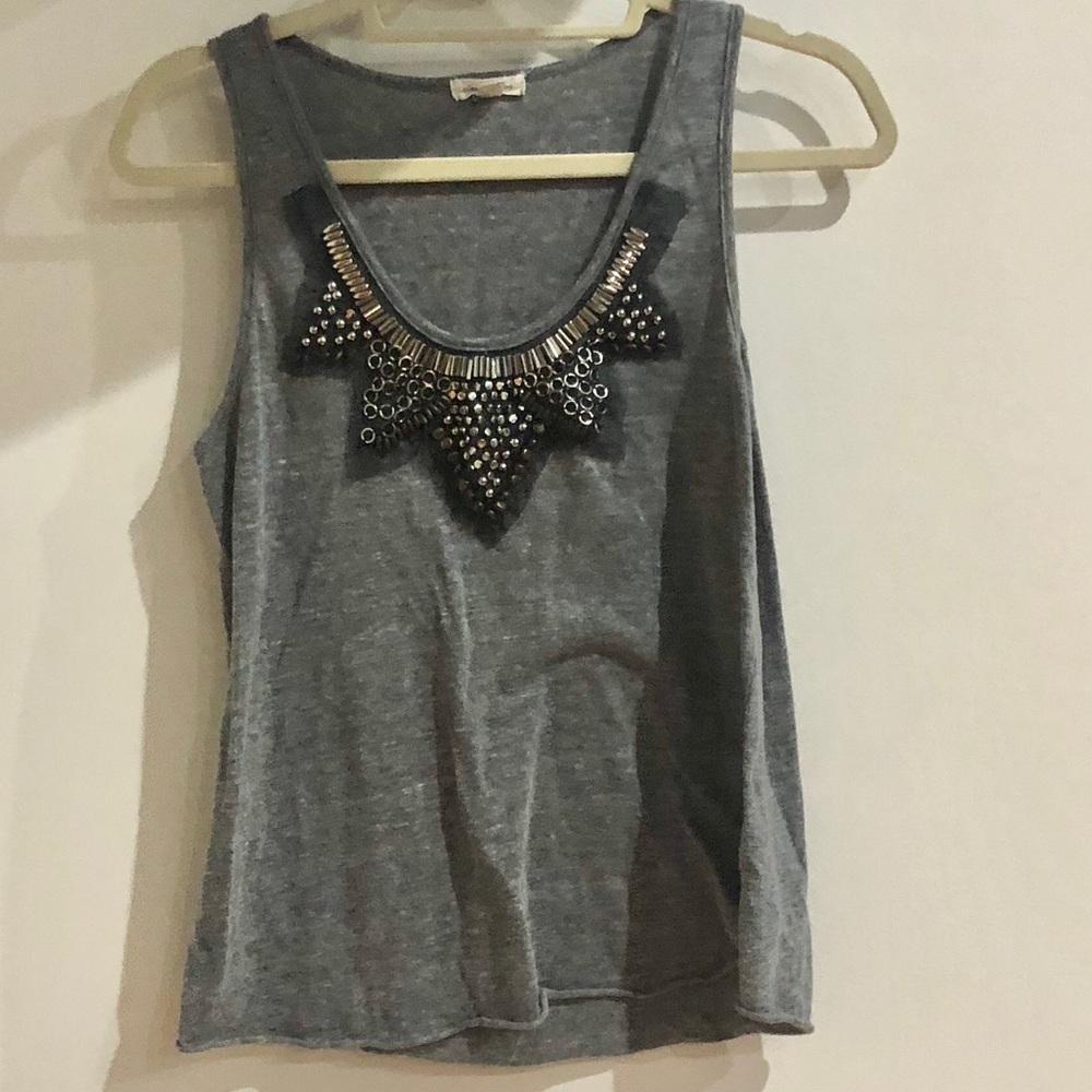 Metal beaded tank top